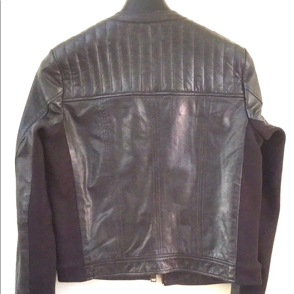 MANGO Leather Biker Jacket - Picture 2 of 5